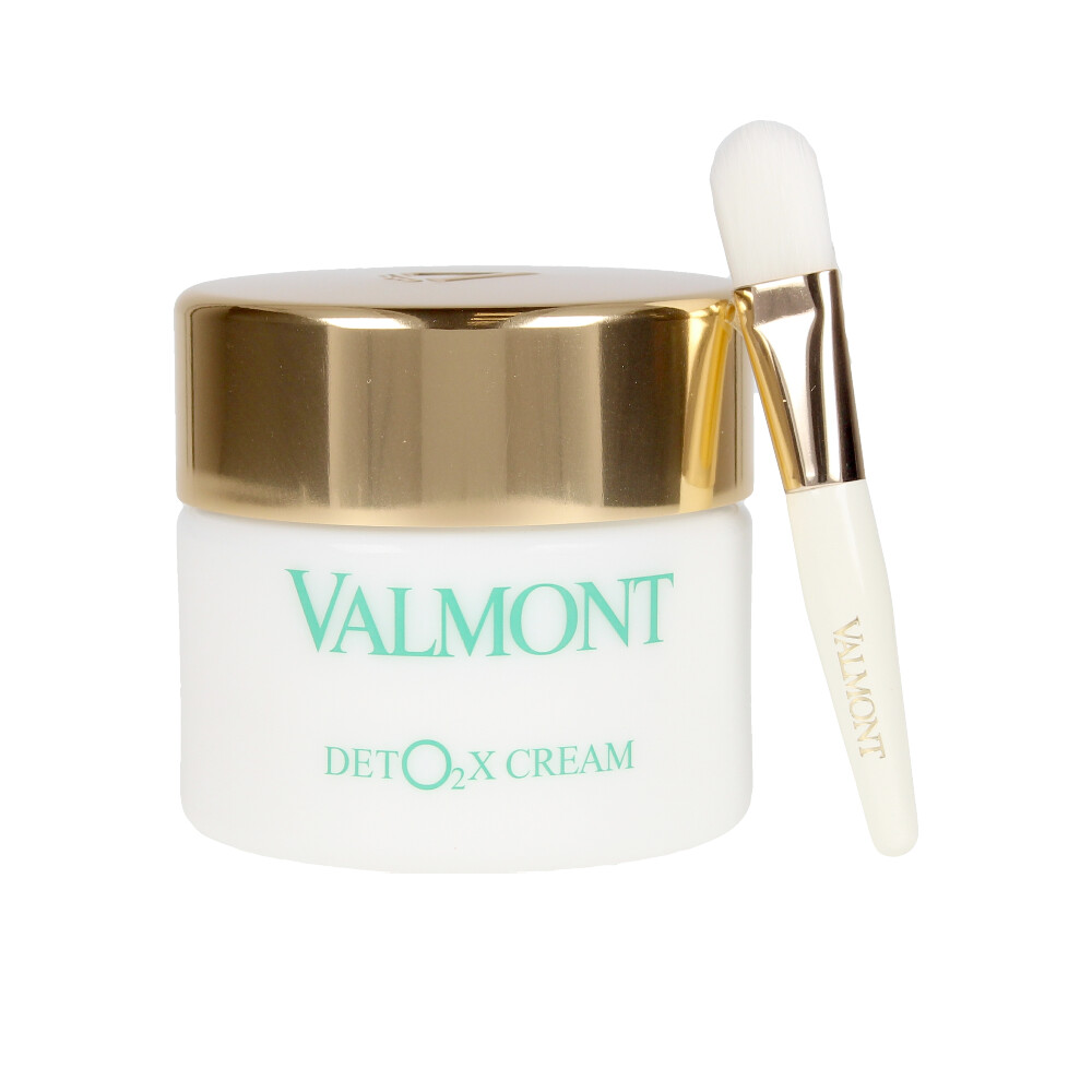 ValmontDeto2XCream45ml Jar of Valmont Deto2X Cream by Valmont, a detoxifying cream indicated for restoring radiance and cellular oxygenation.