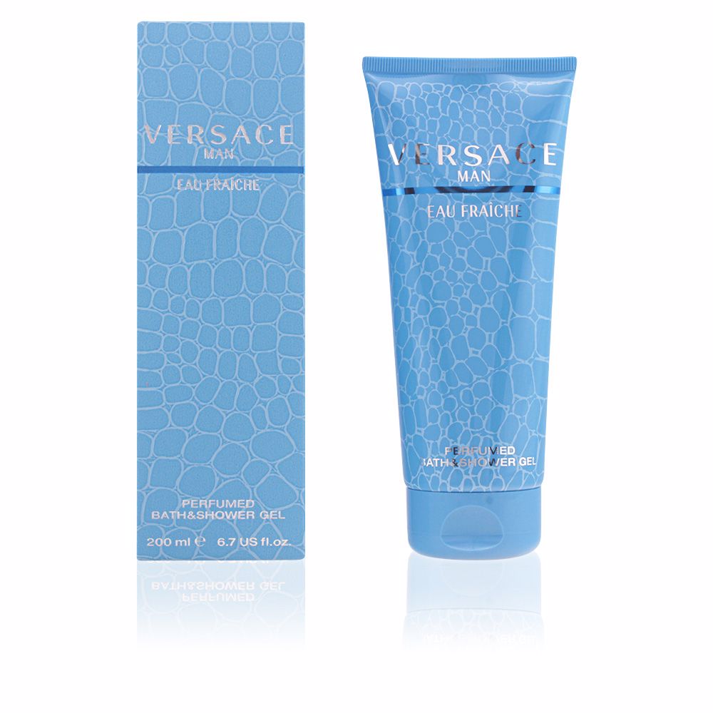 VersaceEauFraîcheShowerGel200ml Bottle of Versace Eau Fraîche Shower Gel by Versace, a liquid gel indicated for cleansing and hydrating the skin.