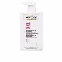 Product  container  of  Voltage  Cosmetics  Collagen  Cell  Recuperator  by  Voltage  Cosmetics,  a  hair  treatment  indicated  for  hair  repair.