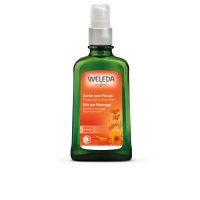 Bottle  of  Weleda  Arnica  Massage  Oil  by  Weleda,  a  massage  oil  indicated  for  muscle  recovery  and  relief  of  muscle  pain.