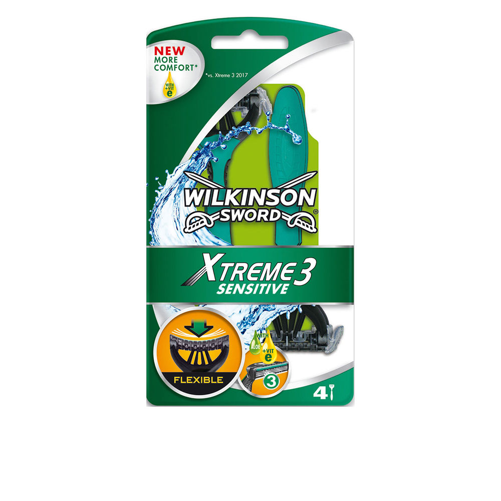 WilkinsonXtreme-3SensitiveDisposableRazorx4 Wilkinson Xtreme-3 Sensitive Disposable Razor x4