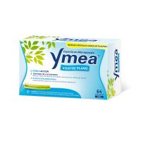 Box  of  Ymea  Flat  Belly  New  Formula  Capsules  by  Ymea,  a  dietary  supplement  indicated  for  abdominal  bloating  and  hot  flashes.