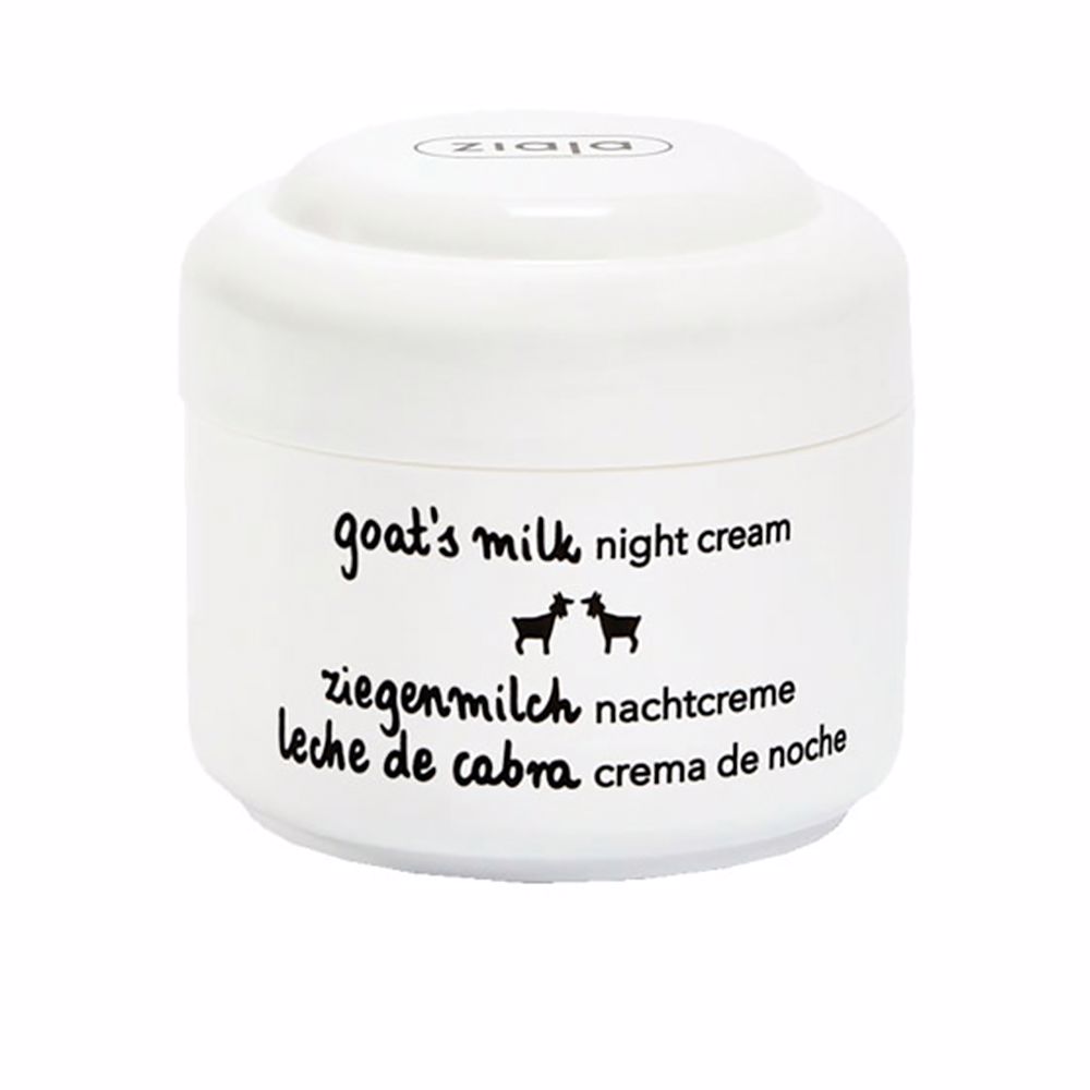 ZiajaGoat'sMilkNightFaceCream50ml Jar of Ziaja Goats Milk Night Face Cream by Ziaja, a facial cream indicated for hydrating and firming dry and mature skin.
