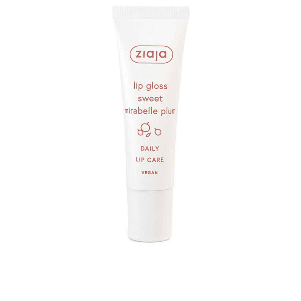 ZiajaLipGlossSweetMirabellePlum12ml Product container of Ziaja Lip Gloss Sweet Mirabelle Plum by Ziaja, a nourishing lip balm indicated for illuminating the lips.