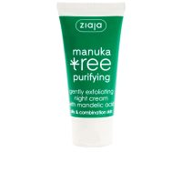 Jar  of  Ziaja  Manuka  Exfoliating  Night  Cream  by  Ziaja,  an  exfoliating  cream  indicated  for  purifying  skin  and  reducing  blackheads.