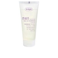 Bottle  of  Ziaja  Men  Lemon  Verbena  Shower  Gel  And  Shampoo  by  Ziaja,  a  2-in-1  gel  indicated  for  cleansing  body  and  hair.
