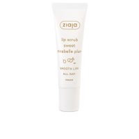 Tube  of  Ziaja  Sugar  Lip  Scrub  Sweet  Mirabelle  Plum  by  Ziaja,  a  scrub  indicated  for  exfoliating  and  nourishing  dry  lips.