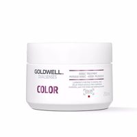 Bottle  of  Goldwell  Color  60  Sec  Hair  Treatment  by  Goldwell,  a  hair  treatment  indicated  for  regenerating  color  brightness.
