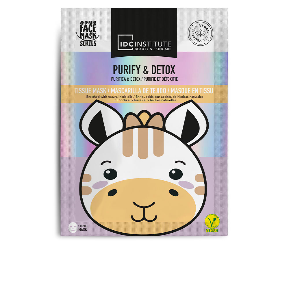 IdcInstitutePurifyandDetoxFacialMask Sachet of Idc Institute Purify and Detox Facial Mask by Idc Institute, a vegan sheet mask for soothing irritated skin.