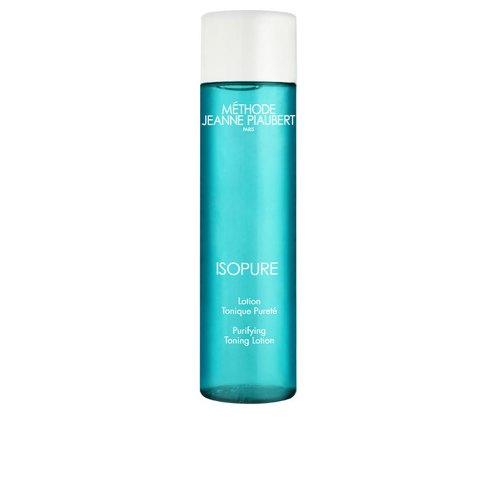JeannePiaubertIsopurePurifyingToningLotion200ml Bottle of Jeanne Piaubert Isopure Purifying Toning Lotion, a liquid toner indicated for purifying and balancing oily skin.