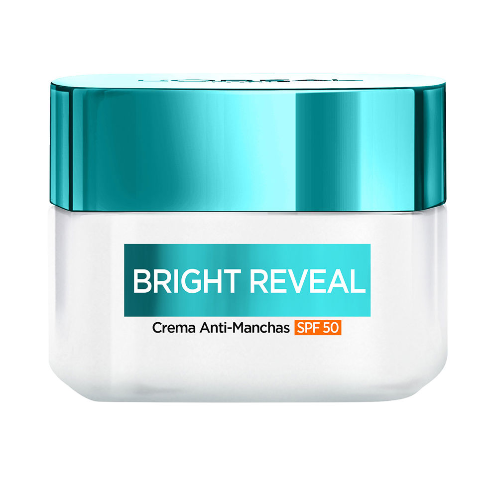 L'OréalParisBrightRevealNiacinamideAnti-SpotCreamSPF5050ml Tube of LOréal Paris Bright Reveal Niacinamide Anti-Spot Cream SPF50 by LOréal, a cream indicated for reducing dark spots.