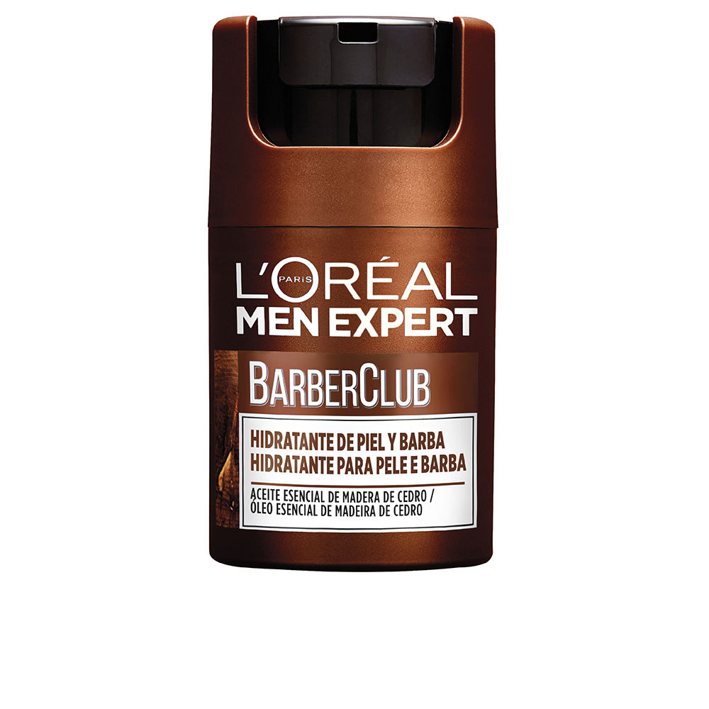 L'OréalParisMenExpertBarberClubSkinAndBeardMoisturizer50ml Bottle of LOréal Paris Men Expert Barber Club Skin And Beard Moisturizer by LOréal, a moisturizer indicated for skin and beards.
