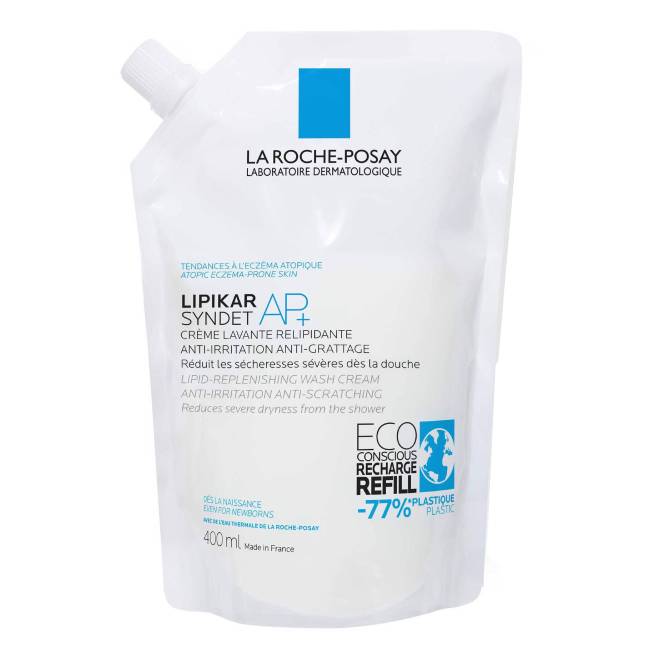 LaRochePosayLipikarSyndetAP+Lipid-ReplenishingWashCreamRefill400ml Bottle of Lipikar Syndet AP