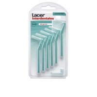 Box  of  Lacer  Interdental  Angular  Extrafine  Assorted  Color  by  Lacer,  interdental  brushes  for  cleaning  tight  spaces.