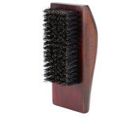 Product  container  of  Lussoni  Natural  Rectangular  Beard  Brush  by  Lussoni,  a  beard  brush  indicated  for  cleaning  and  detangling.