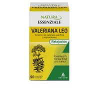 Box  of  Natura  Essenziale  Valerian  Leo  by  Natura  Essenziale,  a  dietary  supplement  indicated  for  relaxation  and  sleep  support.