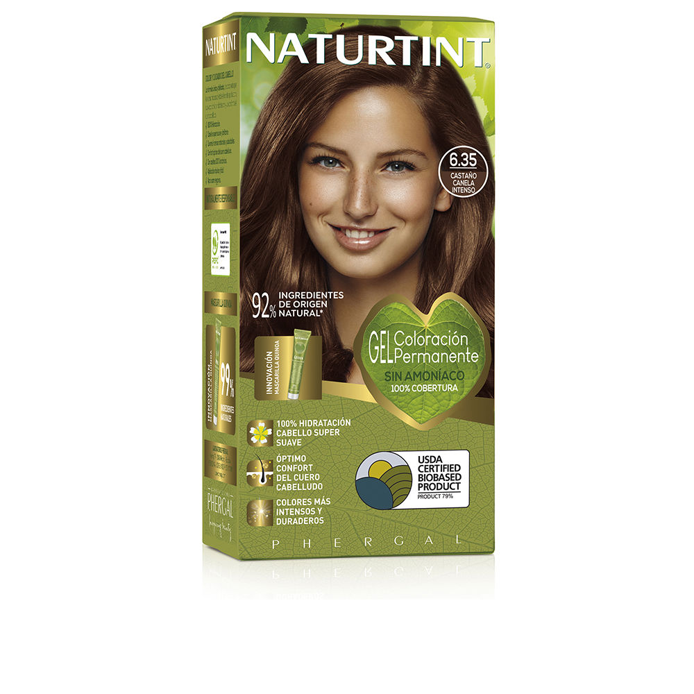 NaturtintHairColor6.35IntenseCinnamonBrown170ml Naturtint Hair Color 6.35 Intense Cinnamon Brown 170ml - Image 1