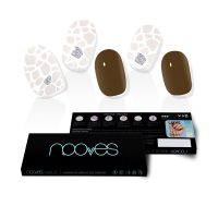 Nooves Gel Sheets Glitter Suzanne False Nails x20