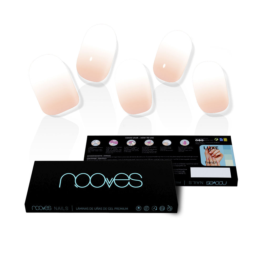 NoovesGelSheetsNudeBabyBoomerFalseNailsx20 Nooves Gel Sheets Nude Baby Boomer False Nails x20