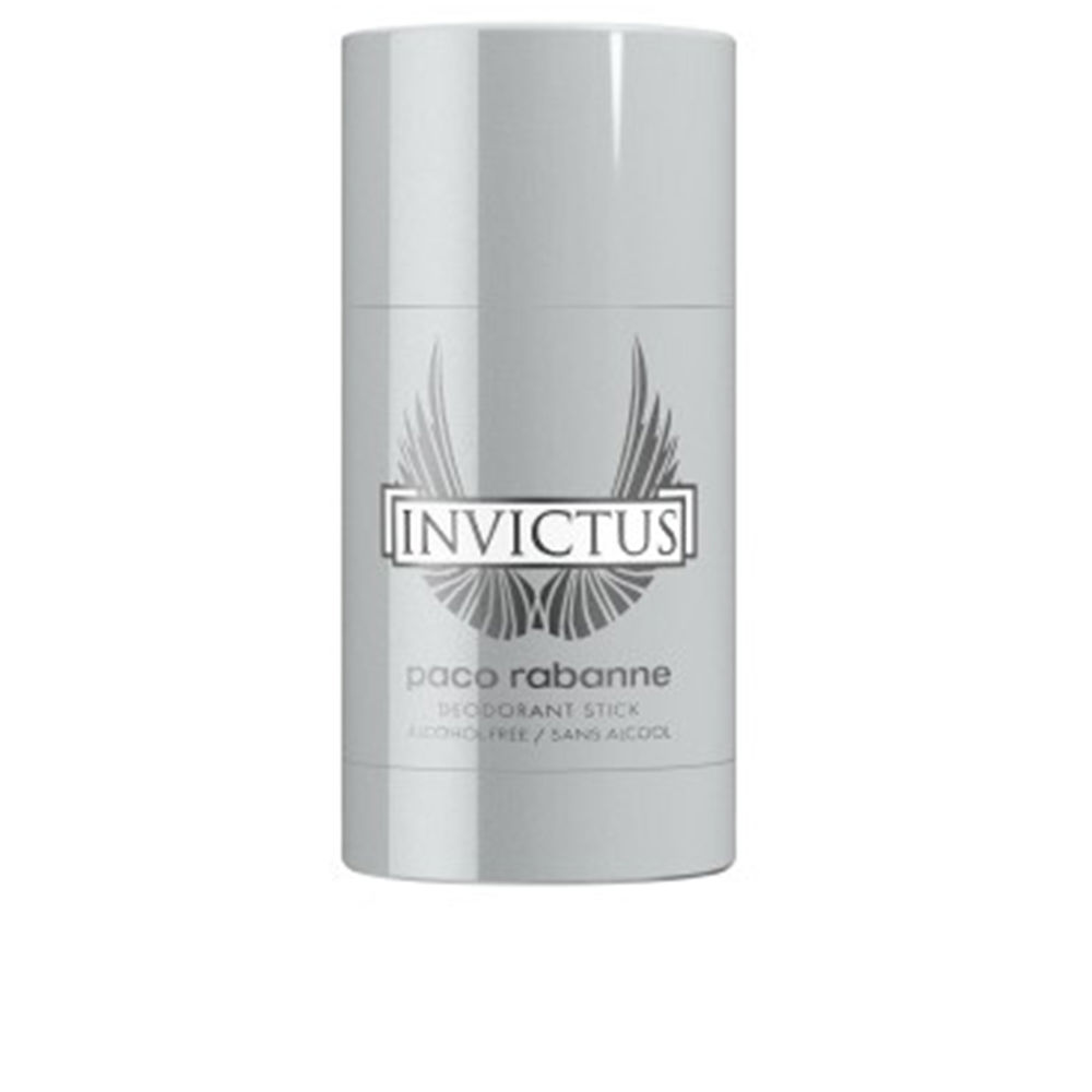 PacoRabanneInvictusDeodorantStick75g Product container of Paco Rabanne Invictus Deodorant Stick by Paco Rabanne, a deodorant indicated for all day odor protection.