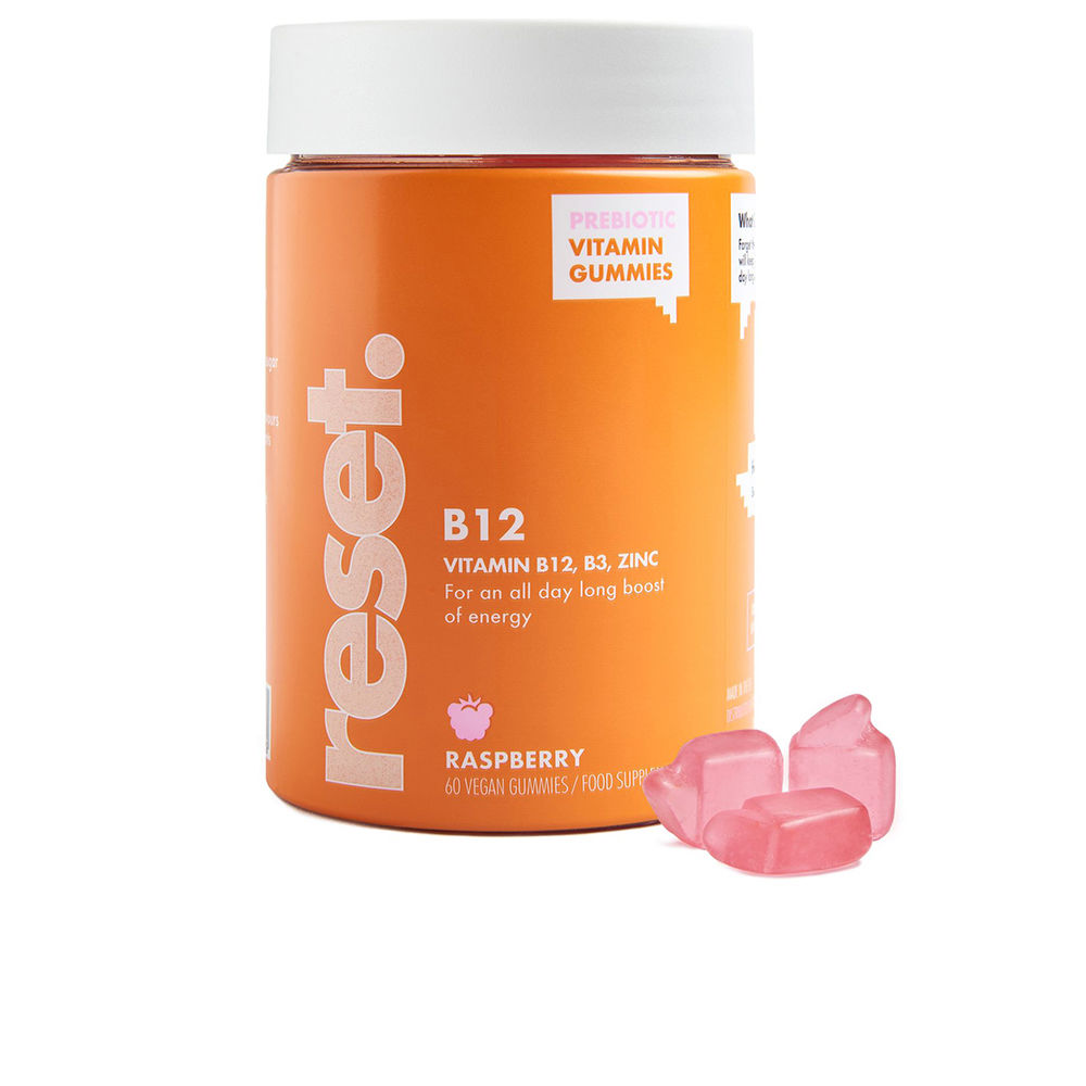 ResetB12RaspberryFlavorGummiesx60 Reset B12 Raspberry Flavor Gummies x60
