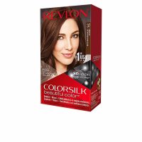 Box  of  Revlon  Colorsilk  Permanent  Hair  Color  37  Chocolate  by  Revlon,  a  permanent  hair  color  indicated  for  100  percent  gray  hair  coverage.