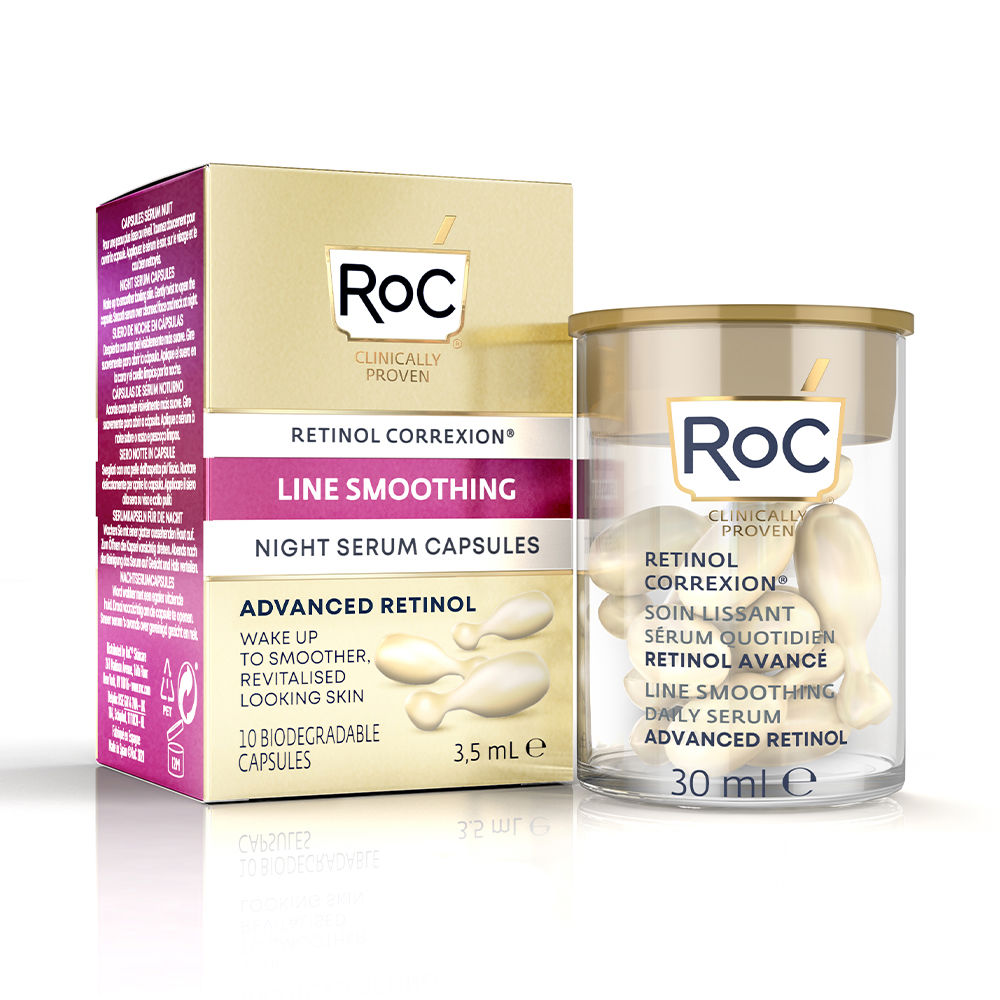 RocRetinolCorrexionLineSmoothingNightSerumCapsulesx10 Roc Retinol Correxion Line Smoothing Night Serum Capsulas x10 - Image 1