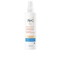 Bottle  of  Roc  Soleil-Protect  After  Sun  Refreshing  Skin  Restoring  Milk  by  Roc,  a  milky  lotion  indicated  for  soothing  sun-exposed  skin.