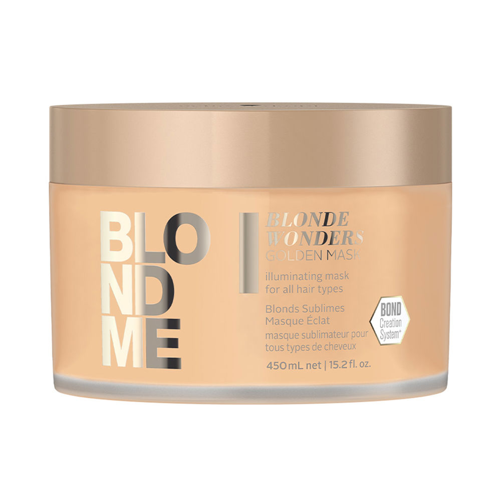 SchwarzkopfBlondeWondersGoldenHairMask450ml Schwarzkopf Blonde Wonders Golden Máscara de Cabelo 450ml - Image 1
