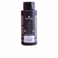 Product  container  of  Schwarzkopf  Igora  Vibrance  Color  5-0  by  Schwarzkopf,  a  gel-cream  color  indicated  for  vibrant  and  long-lasting  tone.