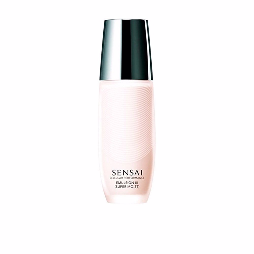 SensaiCellularPerformanceEmulsionIIISuperMoist100ml Bottle of Sensai Cellular Performance Emulsion III Super Moist by Sensai, a rich emulsion indicated for deep hydration of dry skin.