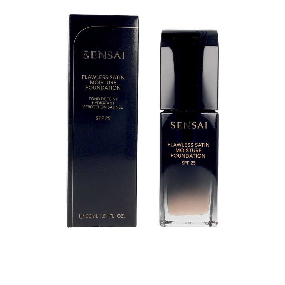SensaiFlawlessSatinFoundationSPF25Color102IvoryBeige Sensai Flawless Satin Base SPF25 Cor 102 Ivory Beige - Image 1