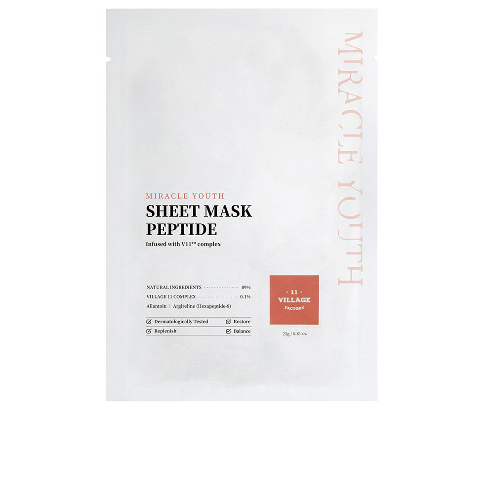 Village11FactoryMiracleYouthSheetMaskPeptide23g Village 11 Factory Miracle Youth Sheet Mask Peptide 23g