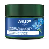 Jar  of  Weleda  Blue  Gentian  And  Edelweiss  Redensifying  Day  Cream  by  Weleda,  a  cream  indicated  for  reducing  wrinkles  and  skin  elasticity.