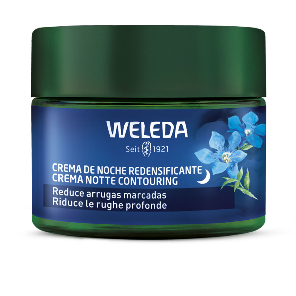 WeledaBlueGentianAndEdelweissRedensifyingNightCream40ml Jar of Weleda Blue Gentian And Edelweiss Redensifying Night Cream by Weleda, a cream indicated for regenerating and redensifying skin.
