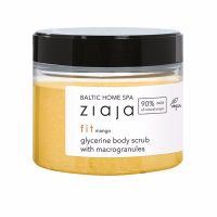 Product  container  of  Ziaja  Baltic  Home  Spa  Fit  Body  Scrub  by  Ziaja,  a  scrub  indicated  for  exfoliating  dead  skin  and  smoothing  the  body.