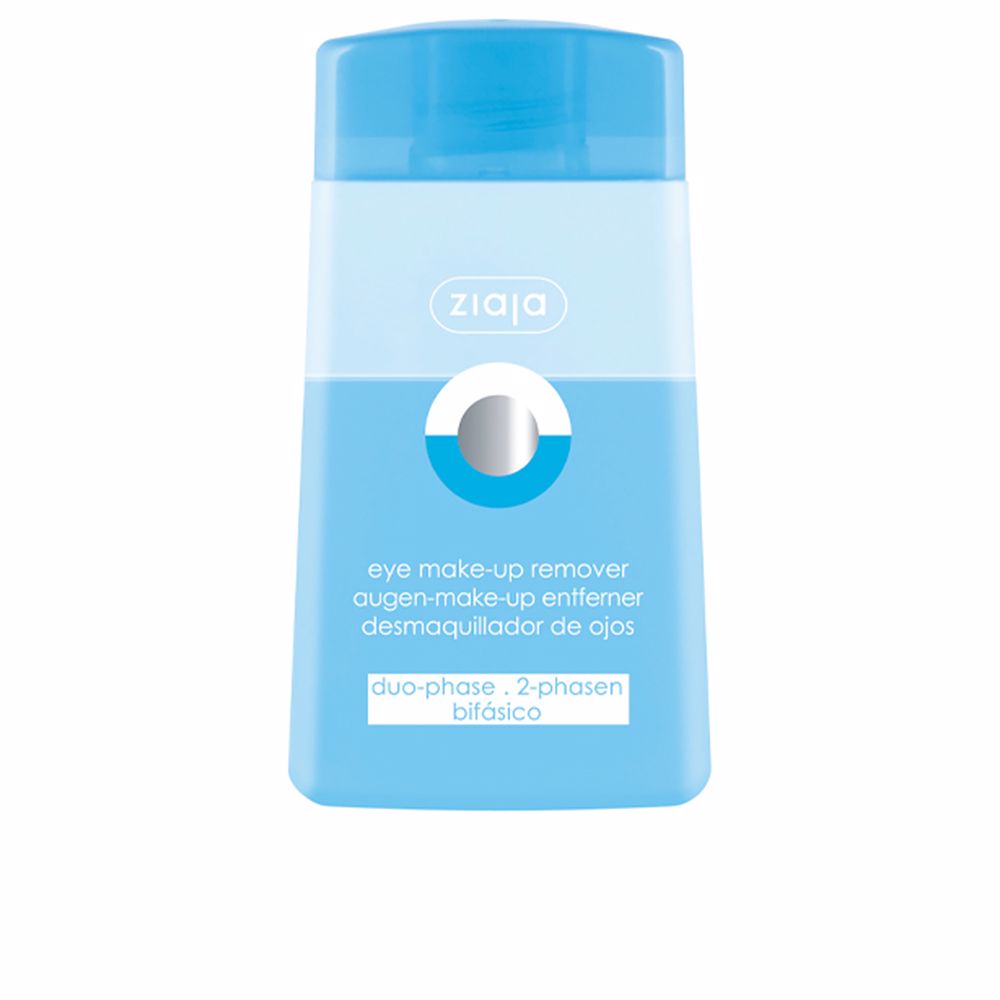 ZiajaBiphasicEyeMakeupRemover120ml Bottle of Ziaja Biphasic Eye Makeup Remover by Ziaja, a biphasic solution indicated for removing waterproof eye makeup.