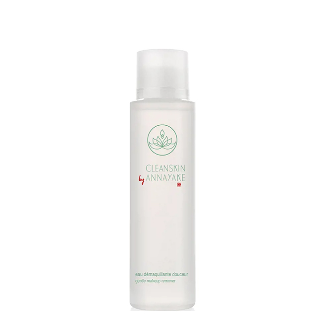 AnnayakeCleanskinEauMake-UpRemover150ml Bottle of Annayake Cleanskin Eau Make-Up Remover by Annayake, a water texture indicated for removing makeup gently.