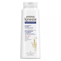 Bottle  of  Avena  Kinesia  Avenatopic  Soap-Free  Emollient  Gel  by  Avena  Kinesia,  a  gel  indicated  for  soothing  sensitive  and  atopic  skin.