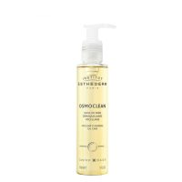 Bottle  of  Esthederm  Osmoclean  Micellar  Cleansing  Oil  by  Esthederm,  an  oil  indicated  for  removing  waterproof  make-up  and  impurities.