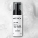 a foam mousse indicated for refining texture and brightening skin.