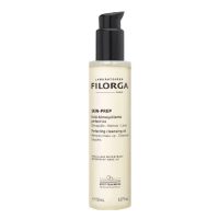 Bottle  of  Skin  Prep  Perfecting  Cleansing  Oil  by  Filorga,  an  oil-to-milk  texture  indicated  for  removing  waterproof  makeup.