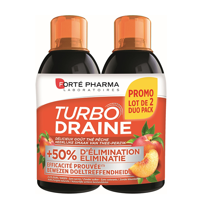 FortéPharmaSlimDrainingDuoPeach2x500ml Forté Pharma Slim Draining Duo Peach 2x500ml