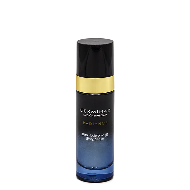 GerminalImmediateActionRadianceHyaluronicAcidSerum30ml Bottle of Germinal Immediate Action Radiance Hyaluronic Acid Serum by Germinal, a hydrating serum indicated for filling wrinkles.