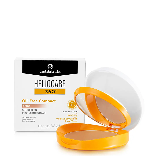 Heliocare360ºOil-FreeCompactColorSPF50+ColorBeige10g Heliocare 360º Oil-Free Compact Color SPF50+ Color Beige 10g