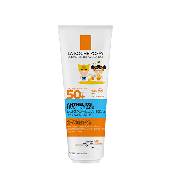LaRochePosayAntheliosUVmune400DermopediatricsHydratingMilk250ml La Roche Posay Anthelios UVmune 400 Dermopediatrics Hydrating Milk 250ml