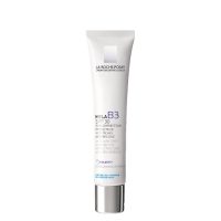 Bottle  of  Mela  B3  Anti-Dark  Spots  Corrective  Protective  Care  by  La  Roche  Posay,  a  fluid  care  indicated  for  dark  spot  correction.