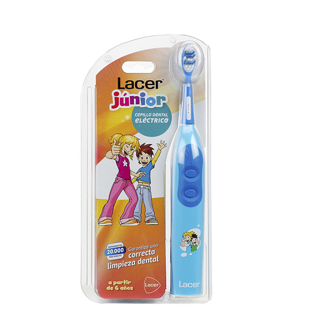 LacerJuniorElectricToothbrushColorBlue Lacer Junior Electric Toothbrush Color Blue