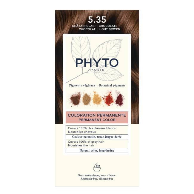 PhytocolorPermanentHairColor535ChocolateLightBrown フィトカラー パーマネントヘアカラー 5.35 チョコレートライトブラウン - 画像 (1)