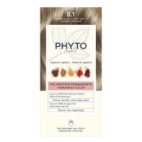 Box  of  Phytocolor  Permanent  Hair  Color  8.1  Light  Ash  Blonde  by  Phytocolor,  a  hair  dye  for  natural  color  and  gray  coverage.